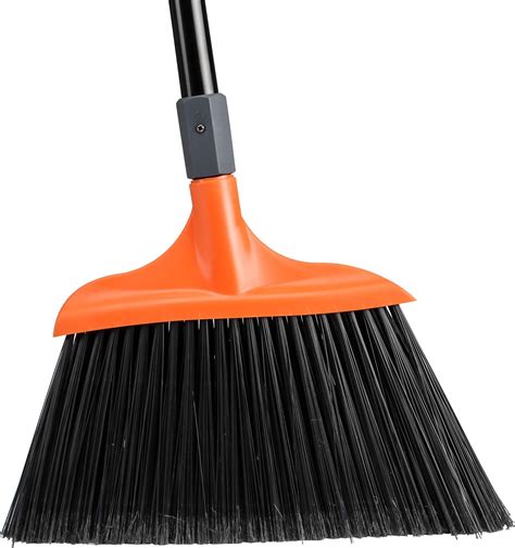 Amazon.com: Heavy-Duty Broom, Long Handle Angle Broom 14.5" Wide for Garages, Courtyard ...