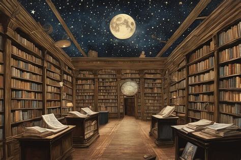 Premium AI Image | interior of the old libraryinterior of the old libraryold library in the city