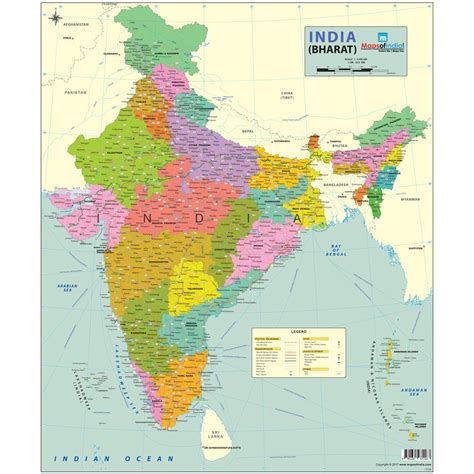 Political Map Of India, Political Map India, India, 53% OFF