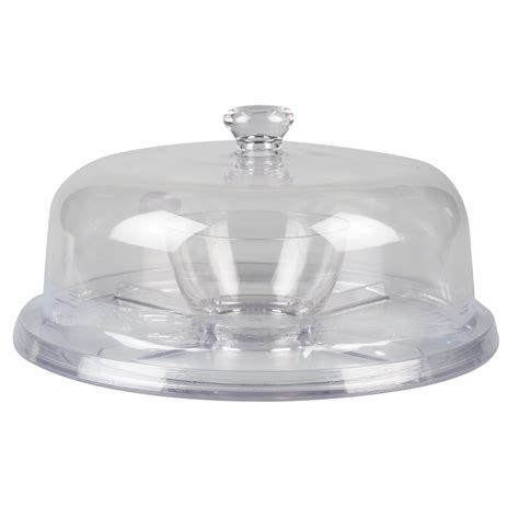 Better Homes & Gardens 12.25 in Round Acrylic Everyday Cake Stand, Clear - Walmart.com