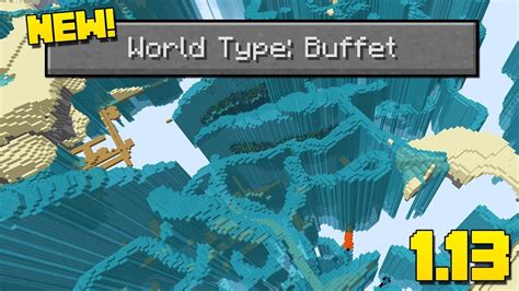 NEW "BUFFET" WORLD TYPE! (Minecraft 1.13 Snapshot) - YouTube