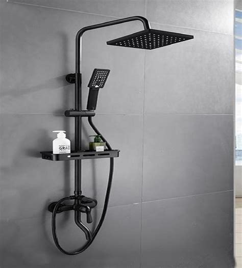 Karlos 3 in 1 Wall Mixer Single Lever Shower Panel, + Hand shower + 8 ...