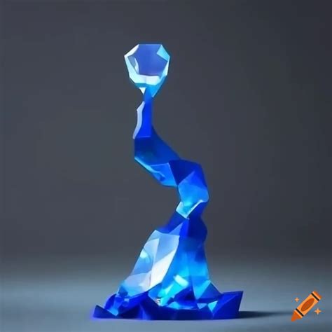 Sapphire zelda game sculpture