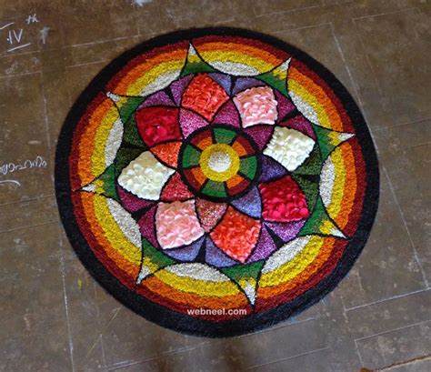 60 Most Beautiful Pookalam Designs for Onam Festival - part 2