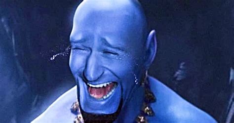 Robin Williams Becomes Live-Action Blue Genie in Aladdin Fan Art