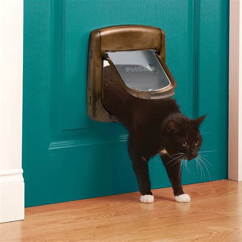 Cat Flap Petsafe Staywell Deluxe 4 Way Locking Cat Door Manual Magnetic Catflap | eBay