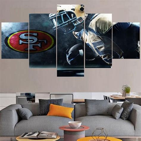 San Francisco 49ers Canvas Wall Art For Living Room Bedroom Wall Decor ...