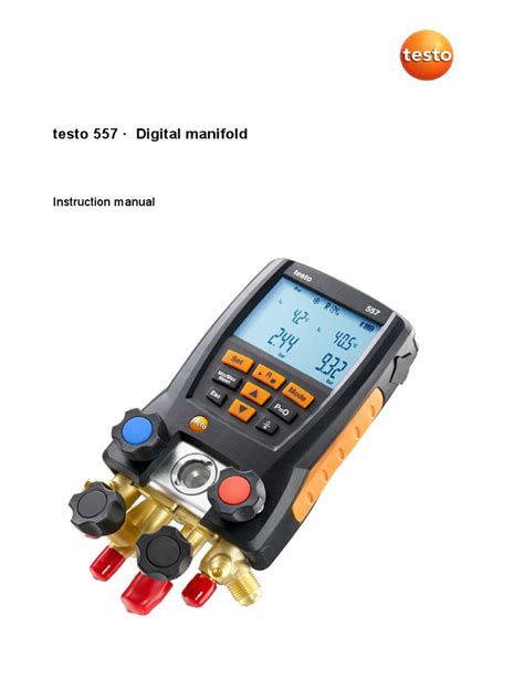 Testo 557 Manual | PDF | Valve | Battery (Electricity)