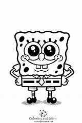 SpongeBob Coloring Pages  Coloringandlearncom In 2025 Spongebob sketch template