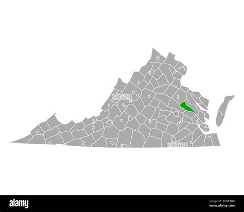 King william virginia map hi-res stock photography and images - Alamy