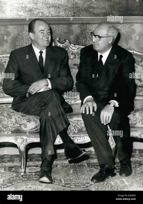 Mar. 03, 1967 - US Vice President Hubert H HUMPHREY is in Roma for a three days official visit ...