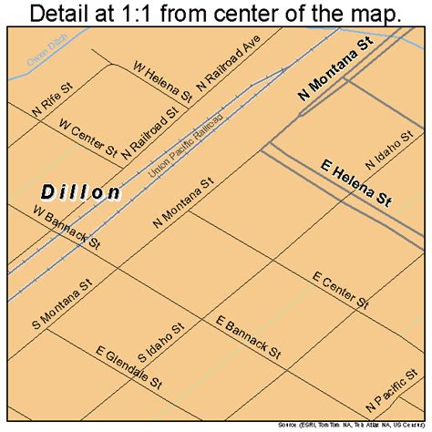 Dillon Montana Street Map 3020800