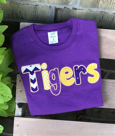 School Spirit Shirt School Spirit Applique Letters - Etsy | School ...