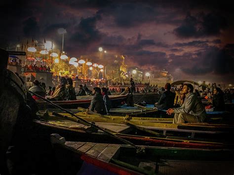 Aarti along the Ganges in Varanasi Photograph by Christine Ley | Fine ...