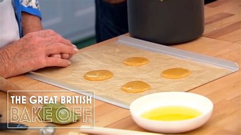 How to make brandy snaps with Mary Berry Pt 1 | The Great British Bake Off