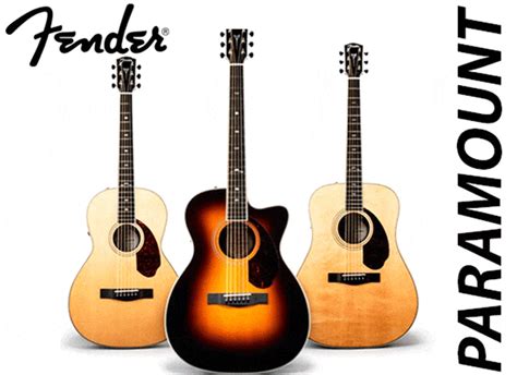 Fender Paramount: La nueva serie de Guitarras Acústicas Fender - Blog de Multison