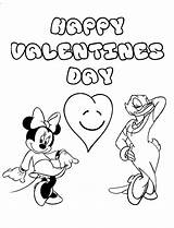 Disney Valentine Mickey Mouse Coloring Page  Free Printable sketch template
