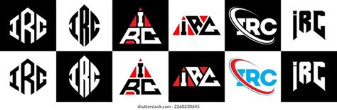 Irc Letter Logo Design Six Style Stock Vector (Royalty Free) 2260230645 ...