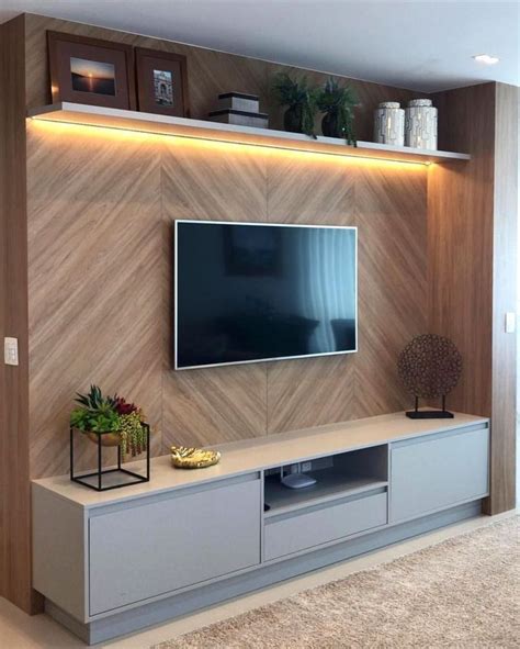 53 Adorable Tv Wall Decor Ideas in 2020 (With images) | Living room tv ...