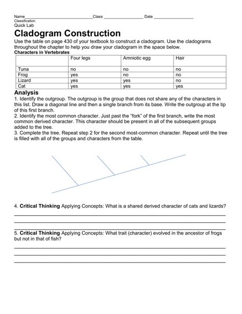 worksheet. Cladogram Worksheet Answers. Grass Fedjp Worksheet Study ...