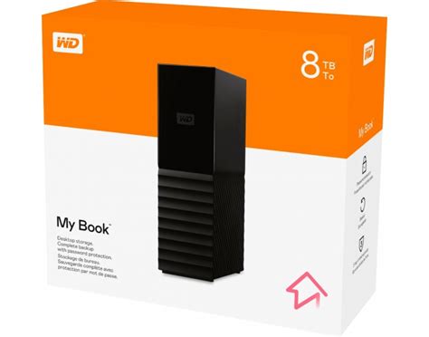 "WD 8TB My Book Desktop External Hard Disk - High-Capacity Storage"