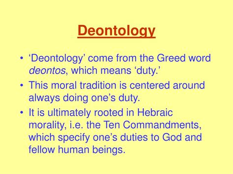 PPT - Deontology PowerPoint Presentation, free download - ID:736584