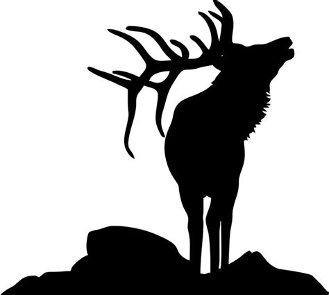 Elk Head Silhouette - Cliparts.co