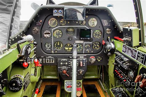 P-51 Mustang Cockpit WW II Warbird Photograph by Rene Triay Photography ...