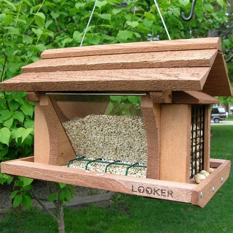 Hanging Wooden Bird Feeders