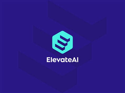 Elevate AI Logo Design - E letter / Stairs / Hexagon by Dalius Stuoka | WebPhuket - Website ...
