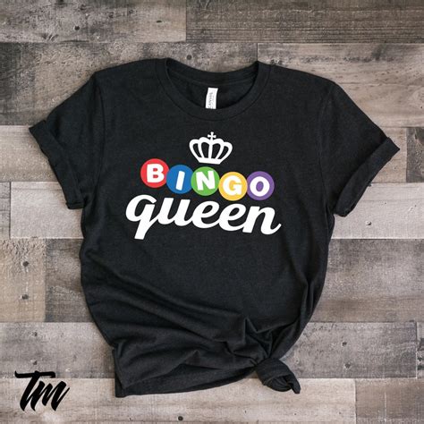 Bingo Queen Women's T-Shirt Bingo Shirt Bingo Gift | Etsy