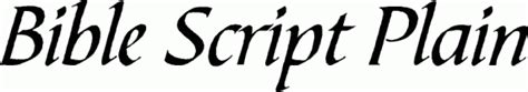 Bible Script Plain Free Font Download (No Signup Required)