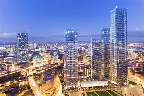 Virtual tours at Deansgate Square towers in Manchester - Telescope