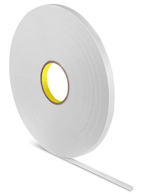 3M 4462 Double-Sided Foam Tape - 1/2" x 72 yds, White S-14895W - Uline