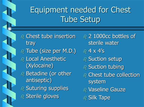 PPT - Chest Tubes PowerPoint Presentation - ID:259176