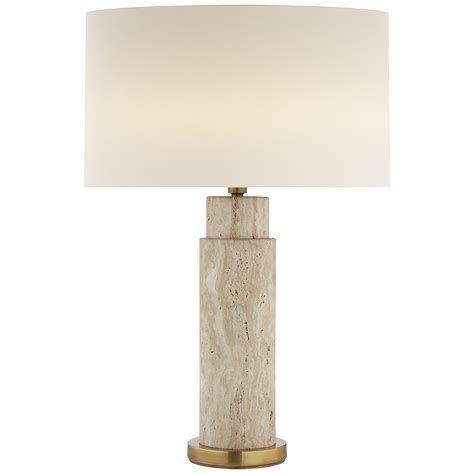 Limestone with Linen Shade | Table lamp, Lamp, Table lamp lighting