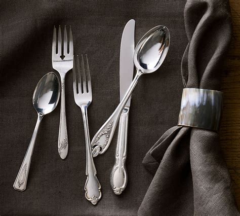 Vintage Hotel Silver 5-Piece Flatware Set | Pottery Barn