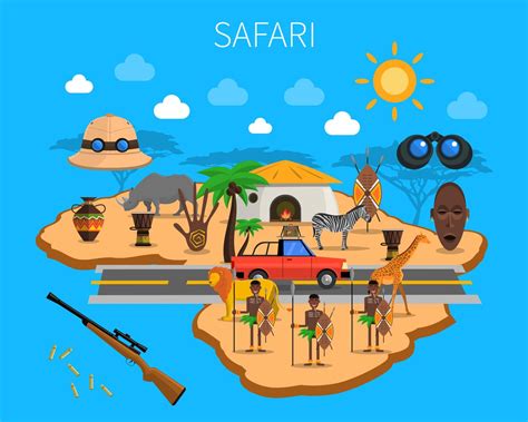 Safari Concept Illustration 467249 Vector Art at Vecteezy