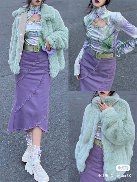 Chinese Purple Look💗 | Vestiti, Vestiti carini, Stile