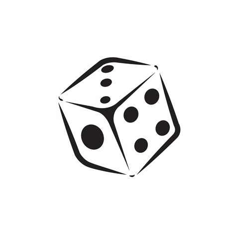 dice icon logo vector design 11814925 Vector Art at Vecteezy