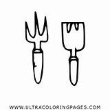 Garden Tools Coloring Sheets sketch template