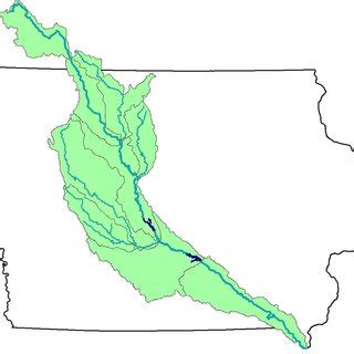 The reservoirs on the Des Moines River. | Download Scientific Diagram