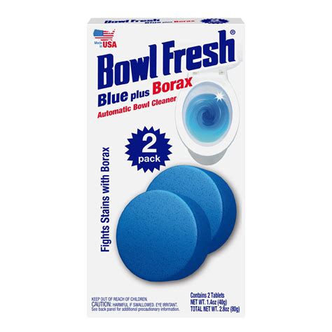 Bowl Fresh Automatic Toilet Bowl Cleaner and Freshener with Borax 2 Ct ...