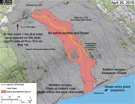 Hawaii Volcano Map Of Affected Area - Maps For You