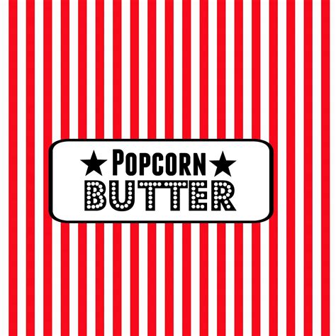 Free Printable Popcorn Bar Labels - Free Printable