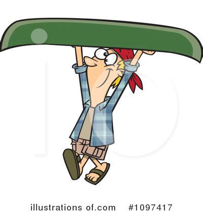 Canoe Clipart #437207 - Illustration by toonaday