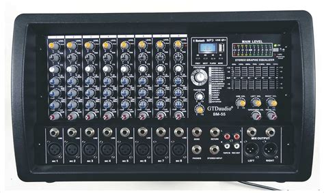 GTD-Audio 8 Channel 4000Watt Professional Powered Mixer Amplifier (1000 ...