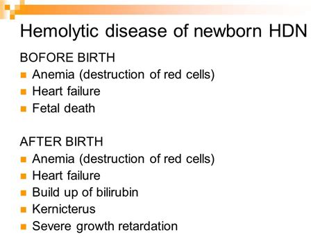 Prevention of hemolytic disease of the newborn