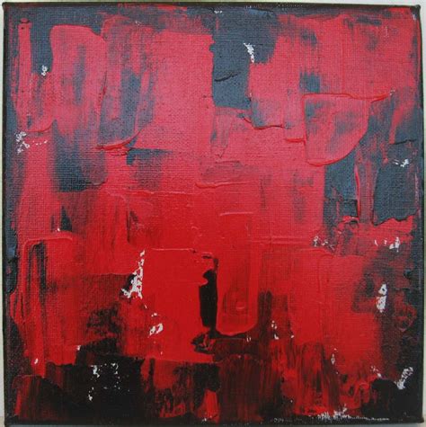 Art Pourings: Abstract - Red & Black