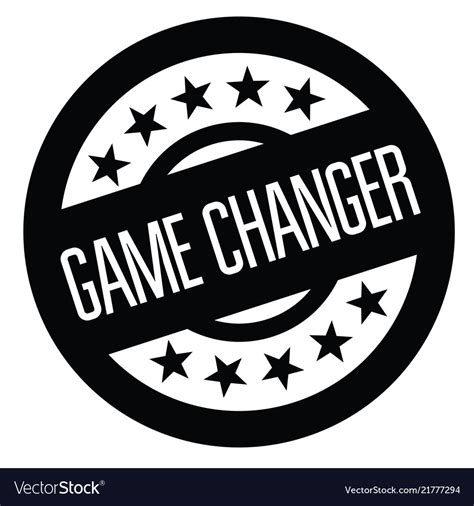 Game changer stamp on white Royalty Free Vector Image